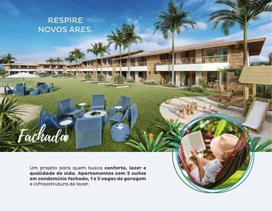 Casa de Condomínio com 2 Quartos à venda, 61m² no Itacimirim (Monte Gordo), Camaçari
