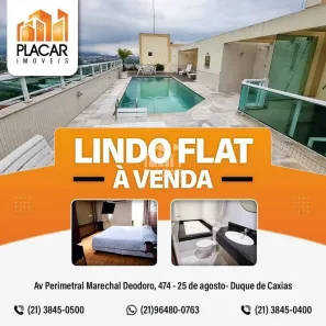 Flat com 1 Quarto à venda, 28m² no Jardim Vinte e Cinco de Agosto, Duque de Caxias