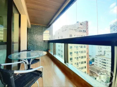 Apartamento com 3 Quartos para alugar, 110m² no José Menino, Santos