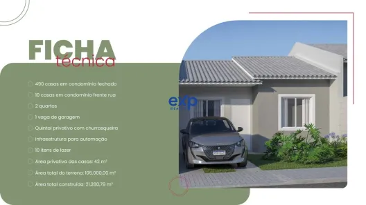 Casa de Condomínio com 2 Quartos à venda, 42m² no Estados, Fazenda Rio Grande