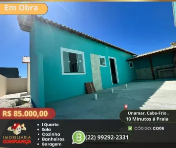 Casa com 1 Quarto à venda, 70m² no Unamar (Tamoios), Cabo Frio