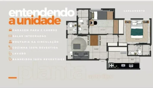 Apartamento com 2 Quartos à venda, 55m² no Alto Caiçaras, Belo Horizonte