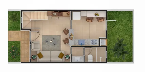 Casa de Vila com 2 Quartos à venda, 67m² no Alto do Bonfim, Pirenópolis