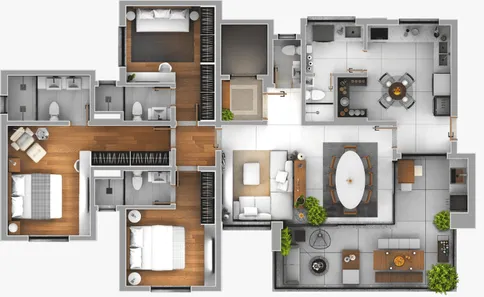 Apartamento com 3 Quartos à venda, 137m² no São Vicente de Paulo, Pouso Alegre