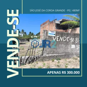 Terreno / Lote / Condomínio à venda, 480m² no cameleira, São José da Coroa Grande