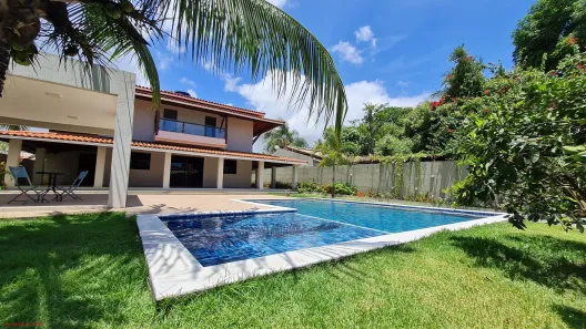 Casa de Condomínio com 4 Quartos para venda ou aluguel, 389m² no Busca Vida (Abrantes), Camaçari