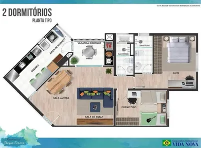 Apartamento com 2 Quartos à venda, 82m² no Esplanada, Embu das Artes