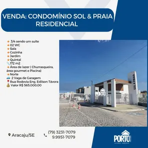 Casa de Condomínio com 3 Quartos à venda, 172m² no Olhos d'Água, Barra dos Coqueiros