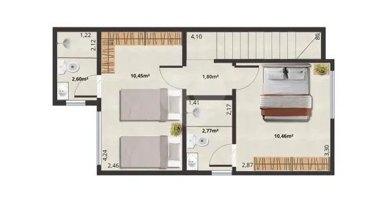 Casa de Condomínio com 2 Quartos à venda, 70m² no Morada da Granja, Barra Mansa