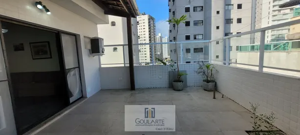 Cobertura com 2 Quartos para alugar, 132m² no Jardim Las Palmas, Guarujá