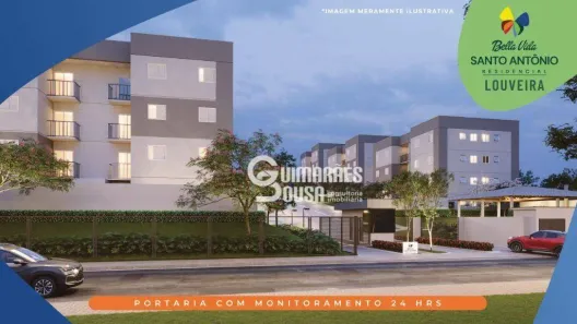 Apartamento com 2 Quartos à venda, 48m² no Jardim Diamante, Louveira