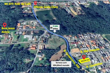 Terreno / Lote / Condomínio à venda, 494m² no Rondinha, Campo Largo
