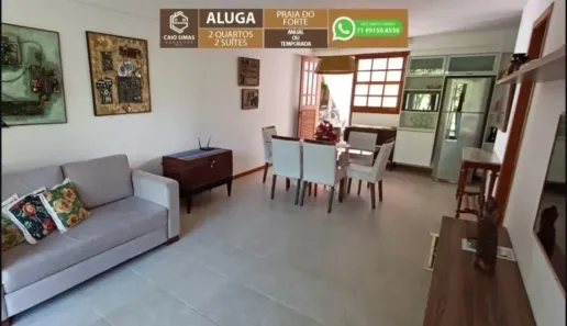 Flat com 2 Quartos para alugar, 68m² no Praia do Forte, Mata de São João
