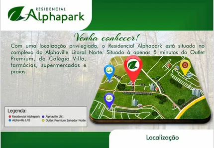 Casa com 4 Quartos à venda, 123m² no Alphaville (Abrantes), Camaçari