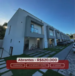 Casa de Condomínio com 3 Quartos à venda, 135m² no Alphaville (Abrantes), Camaçari