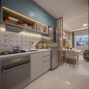 Casa de Condomínio com 2 Quartos à venda, 39m² no Iguaçu, Fazenda Rio Grande