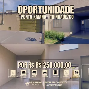 Casa com 2 Quartos à venda, 120m² no Setor Ponta Kayana, Trindade