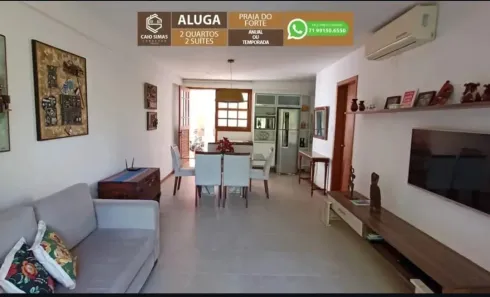 Flat com 2 Quartos para alugar, 68m² no Praia do Forte, Mata de São João