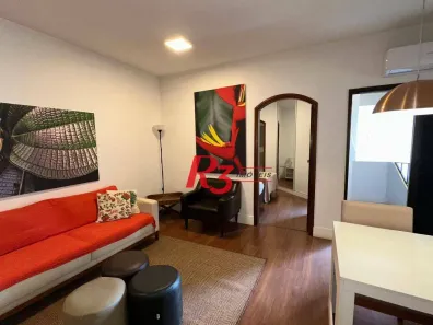 Flat com 1 Quarto para alugar, 48m² no Gonzaga, Santos