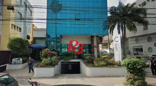 Conjunto Comercial / Sala para alugar, 115m² no Gonzaga, Santos