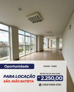 Loja / Salão / Ponto Comercial para alugar, 83m² no São João Batista, São João Batista