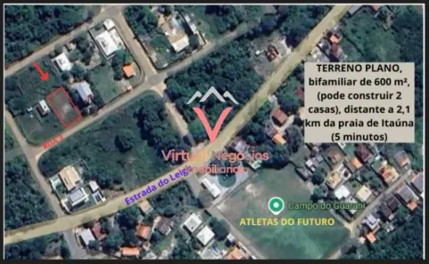 Terreno / Lote / Condomínio à venda, 600m² no Guarani, Saquarema