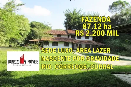 Fazenda / Sítio / Chácara com 3 Quartos à venda, 871200m² no Maraporã, Cachoeiras de Macacu