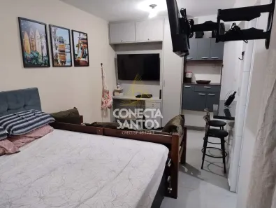 Kitnet com 1 Quarto à venda, 34m² no Ponta da Praia, Santos