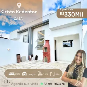 Casa com 3 Quartos à venda, 70m² no Cristo Redentor, João Pessoa