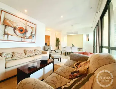 Apartamento com 3 Quartos para alugar, 110m² no José Menino, Santos