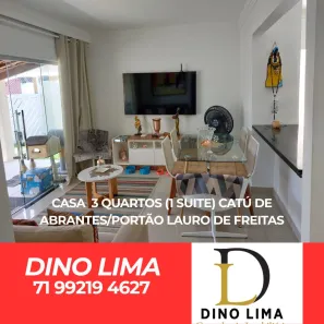 Casa de Condomínio com 3 Quartos à venda, 200m² no Catu de Abrantes (Abrantes), Camaçari