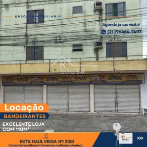 Loja / Salão / Ponto Comercial para alugar, 110m² no Amendoeira, São Gonçalo