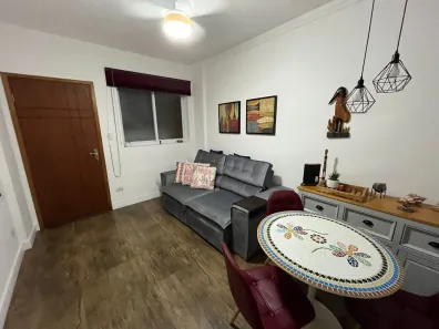 Apartamento com 1 Quarto para alugar, 43m² no Gonzaga, Santos