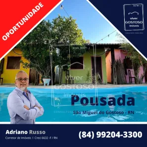 Hotel / Motel / Pousada com 7 Quartos à venda, 270m² no Centro, São Miguel do Gostoso