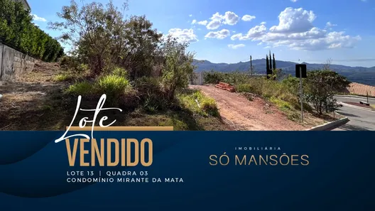 Terreno / Lote / Condomínio à venda, 827m² no Mirante da Mata, Nova Lima