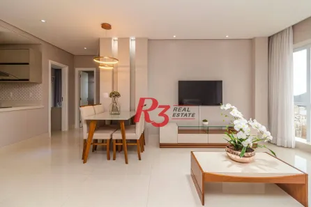 Apartamento com 2 Quartos para alugar, 97m² no Aparecida, Santos