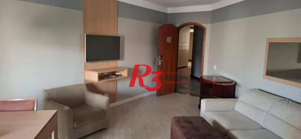 Flat com 1 Quarto para alugar, 48m² no Gonzaga, Santos