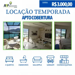 Cobertura com 4 Quartos para alugar, 190m² no Conceição de Jacareí, Mangaratiba