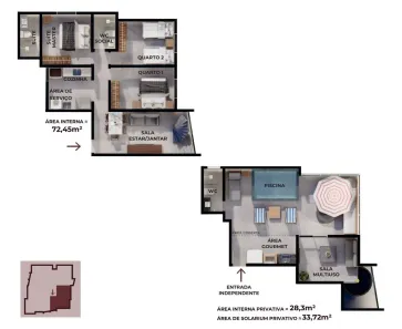 Cobertura com 3 Quartos à venda, 134m² no Ponta de Matos, Cabedelo
