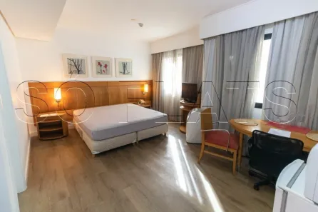 Flat com 1 Quarto para alugar, 28m² no Indianópolis, São Paulo