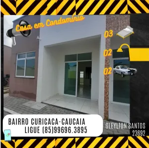 Casa de Condomínio com 3 Quartos para alugar, 64m² no Curicaca, Caucaia