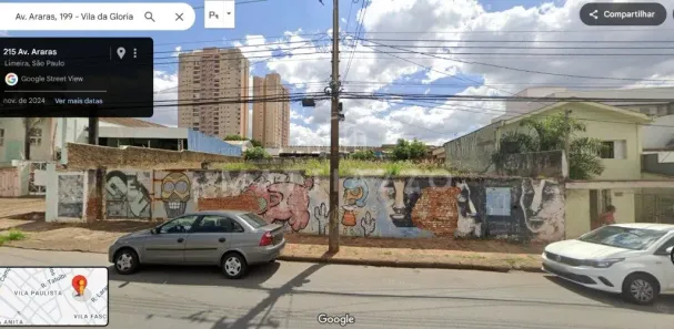 Terreno / Lote / Condomínio à venda, 425m² no Vila da Glória, Limeira