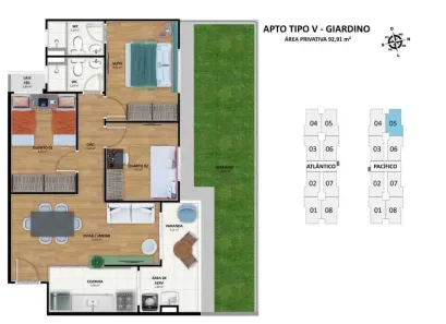 Apartamento com 2 Quartos à venda, 56m² no Atalaia, Aracaju