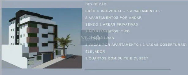 Apartamento com 3 Quartos à venda, 90m² no Cabral, Contagem