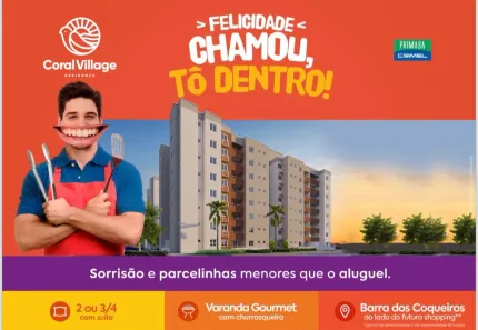 Apartamento com 2 Quartos à venda, 90m² no Caminho da Praia, Barra dos Coqueiros