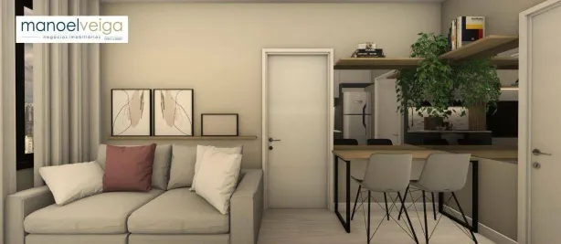 Apartamento com 1 Quarto para venda ou aluguel, 24m² no Alto da Rua XV, Curitiba