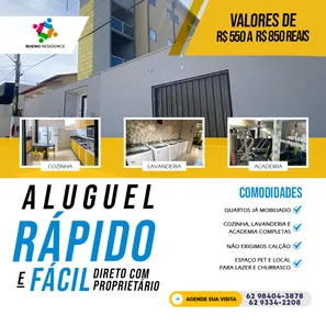 Kitnet com 1 Quarto para alugar, 32m² no Setor Sol Nascente, Goiânia