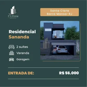 Casa de Condomínio com 2 Quartos à venda, 63m² no Goiabal, Barra Mansa