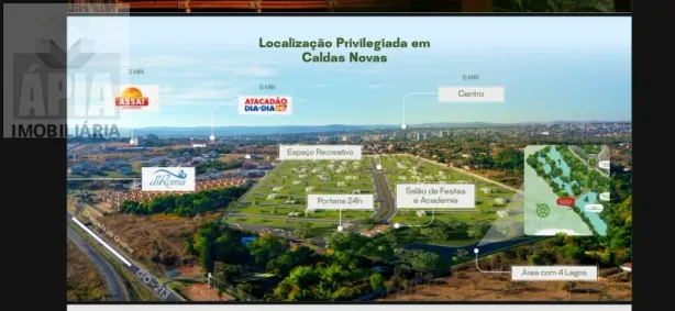 Terreno / Lote / Condomínio à venda, 270m² no Centro, Caldas Novas