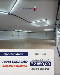 Loja / Salão / Ponto Comercial para alugar, 119m² no Centro, São João Batista